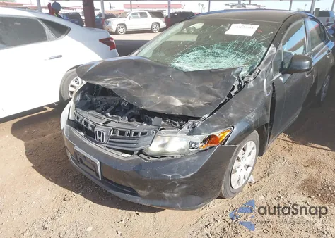 2012 Honda Civic Lx из США, поврежденный, VIN 19XFB2F59CE303258